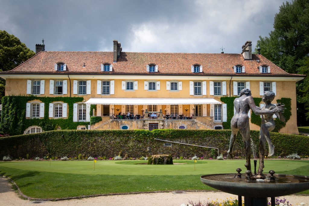Chateau and hotel at Domaine de Bonmont near Geneva