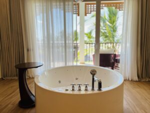 A bath at The Mora is an experience.