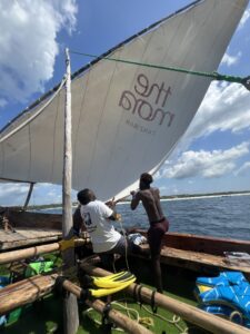 Sailing in Zanzibar