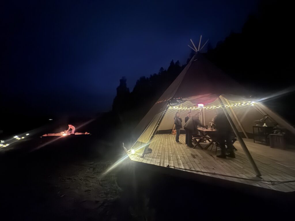 Tea in the Ragnerud tipi