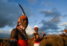 Samburu, Kenya: are the butterfly people descendants of a lost Roman legion? Samburu warrior